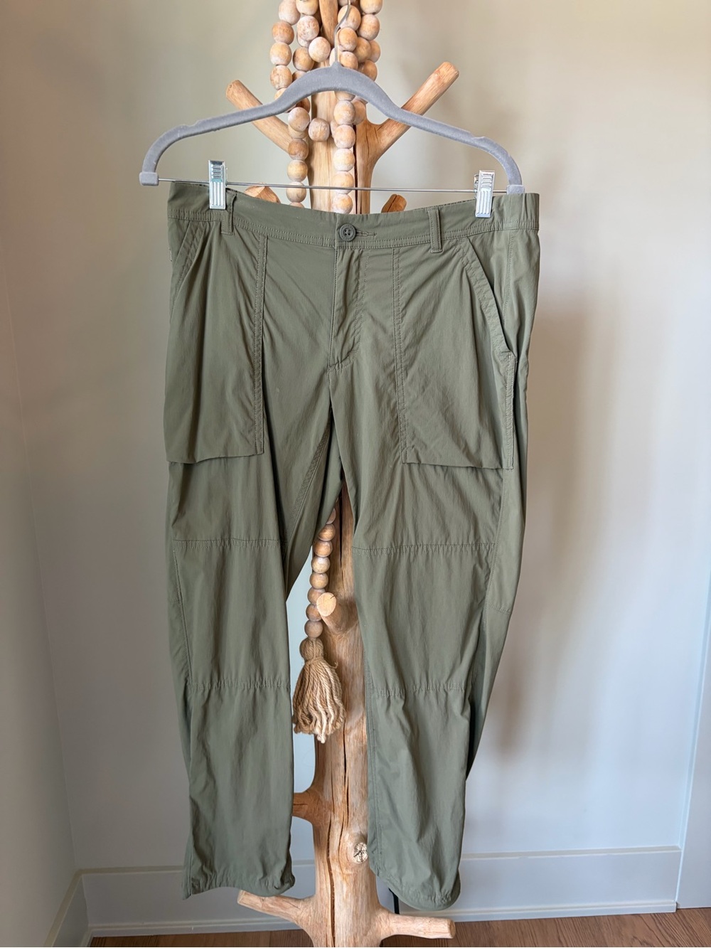 REI Olive Green Straight-Leg Utility Pants